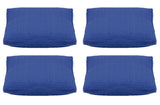 Pack of 4 Classic Sky Blue Large 56x56cm Box Sided Cushion Cover Chair pad covers - Front View