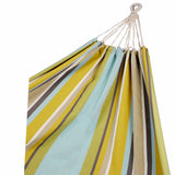Pack of 2 Corban Aqua Hammocks Multicoloured Stripes 220x140cm - Front View