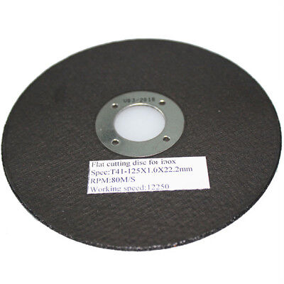 10x  5 125mm CUTTING INOX WHEEL DISC GRINDER CUT 80M/S METAL STEEL 94008003