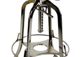 Industrial Wooden Height Adjustable Swivel Bar Stool Chair with Back - Nickel Black - Top-Down View