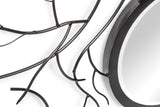 Twig Frame Black Decorative Wall Mirror Art - Side View