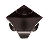 Small Decorative Black Metal Tea Light Candle Holders in Set of 3 - 45-Degree Angle