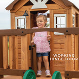 Backyard Discovery Echo Heights Cubby House with Slide - Top-Down View