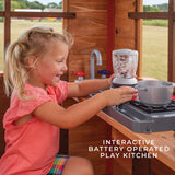 Backyard Discovery Echo Heights Cubby House with Slide - Low Angle