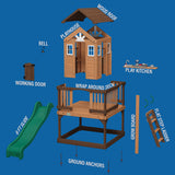 Backyard Discovery Echo Heights Cubby House with Slide - Extra Image