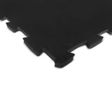CORTEX 10mm Commercial Interlocking Rubber Gym Tile Mat (1m x 1m) - Set of 36 - 45-Degree Angle