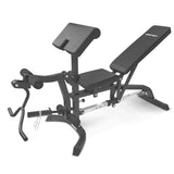 CORTEX BN-11 Exercise FID Bench + 79kg Standard Tri-Grip Weight Plate and Dumbbell Package - Front View