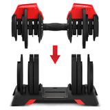 CORTEX Revolock V2 48kg Adjustable Dumbbell + Barbell + Kettlebell All-in-One Set with Stand (24kg Pair) - Close-Up Angle