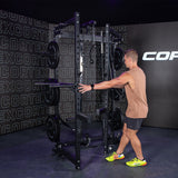CORTEX PR-4 Space Saver Folding Squat Power Rack - Rear View
