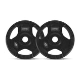 CORTEX PR4 Folding Power Rack with 100kg Olympic Tri-Grip Weight, Bar and Bench Set - Rear View