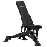 CORTEX SM-20 6-in-1 Power Rack with Smith & Cable Machine + BN-9 Bench + 100kg Olympic Tri-Grip Weight Plate & Barbell Package - Side View