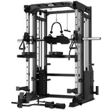 CORTEX SM25 Multi Gym with 100kg Olympic Tri-Grip Weight, Bar and BN9 Bench Set - Front View