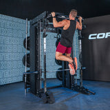 CORTEX SM26 Multi Gym (Dual Stack Functional Trainer, Smith Machine, Half Rack) - Side View