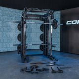 CORTEX SM26 Multi Gym (Dual Stack Functional Trainer, Smith Machine, Half Rack) - Rear View