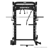 CORTEX SM26 Multi Gym (Dual Stack Functional Trainer, Smith Machine, Half Rack) - Low Angle