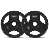 CORTEX SR-10 Squat Rack Package + 100kg Olympic Tri-Grip Weight Plates Package - 45-Degree Angle