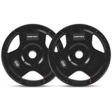 CORTEX SR-10 Squat Rack Package + 100kg Olympic Tri-Grip Weight Plates Package - Rear View