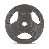 CORTEX 35kg Tri-Grip Standard Weight Plate Set 25mm - Top-Down View