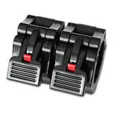 CORTEX 90kg Black Series V2 Rubber Olympic Bumper Plate Set 50mm with SPARTAN100 Barbell - Rear View