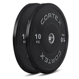 CORTEX Starter 90kg Black Series Bumper Plate V2 Package - Front View