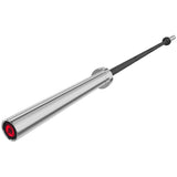 CORTEX SPARTAN100 7ft 20kg Olympic Barbell (Black Oxide) with Lockjaw Collars - Top-Down View