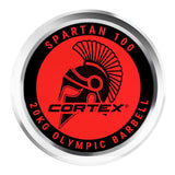 CORTEX SPARTAN100 7ft 20kg Olympic Barbell with Lockjaw Collars - 45-Degree Angle