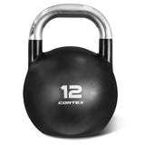 CORTEX 8kg to 32kg Commercial Steel Kettlebell V2 Package - Top-Down View