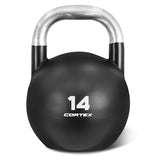CORTEX 8kg to 32kg Commercial Steel Kettlebell V2 Package - 45-Degree Angle