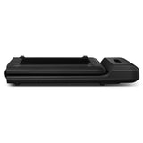 WalkingPad C2 Treadmill + ErgoDesk Automatic Standing Desk 1500mm in White/Black + Cable Management Tray - Side View