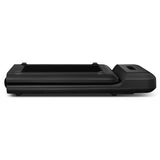 WalkingPad C2 Treadmill + ErgoDesk Automatic Standing Desk 1800mm in White/Black + Cable Management Tray - Side View