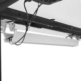 WalkingPad C2 Treadmill + ErgoDesk Automatic Standing Desk 1800mm in White/Black + Cable Management Tray - 45-Degree Angle