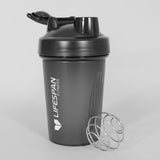 Lifespan Fitness Shaker Bottle 500ml in Black - Side View
