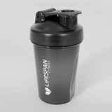 Lifespan Fitness Shaker Bottle 500ml in Black - Top-Down View