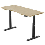 Lifespan Fitness ErgoDesk AUTO Series Automatic Standing Desk 1500mm in Oak - Front View