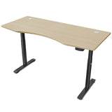 Lifespan Fitness ErgoDesk AUTO Series Automatic Standing Desk 1500mm in Oak - Side View