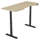 Lifespan Fitness ErgoDesk AUTO Series Automatic Standing Desk 1500mm in Oak - 45-Degree Angle
