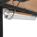 Lifespan Fitness ErgoDesk Automatic Standing Desk 1500mm (Oak) + Cable Management Tray - Side View