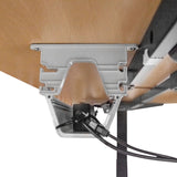 Lifespan Fitness ErgoDesk Automatic Standing Desk 1500mm (Oak) + Cable Management Tray - Top-Down View