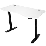 Lifespan Fitness ErgoDesk AUTO Series Automatic Standing Desk 150cm in White & Black - Side View