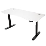 Lifespan Fitness ErgoDesk AUTO Series Automatic Standing Desk 180cm in White & Black - Front View
