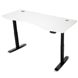 Lifespan Fitness ErgoDesk AUTO Series Automatic Standing Desk 180cm in White & Black - Side View