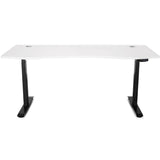Lifespan Fitness ErgoDesk AUTO Series Automatic Standing Desk 180cm in White & Black - Low Angle