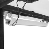 Lifespan Fitness ErgoDesk Automatic Standing Desk 1800mm (White) + Cable Management Tray - Side View