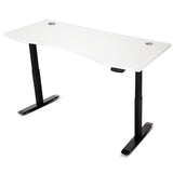 Lifespan Fitness ErgoDesk Automatic Standing Desk 1800mm (White) + Cable Management Tray - 45-Degree Angle
