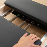 Lifespan Fitness Contour 2 Folding Wood Pilates Reformer Set - 45-Degree Angle