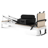 Lifespan Fitness Contour Studio Commercial Pilates Reformer Bed Set - Top-Down View