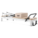 Lifespan Fitness Contour Studio Commercial Pilates Reformer Bed Set (Beige) - Front View