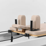 Lifespan Fitness Contour Studio Commercial Pilates Reformer Bed Set (Beige) - Rear View