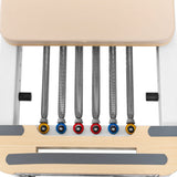 Lifespan Fitness Contour Studio Commercial Pilates Reformer Bed Set (Beige) - Low Angle