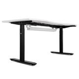Lifespan Fitness WalkingPad M2 Treadmill with ErgoDesk Automatic White Standing Desk 1500mm + Cable Management Tray - 45-Degree Angle